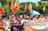 BJP Mahila Morcha stages protest ; seeks CBI probe into IAS officer Rashmi assault case